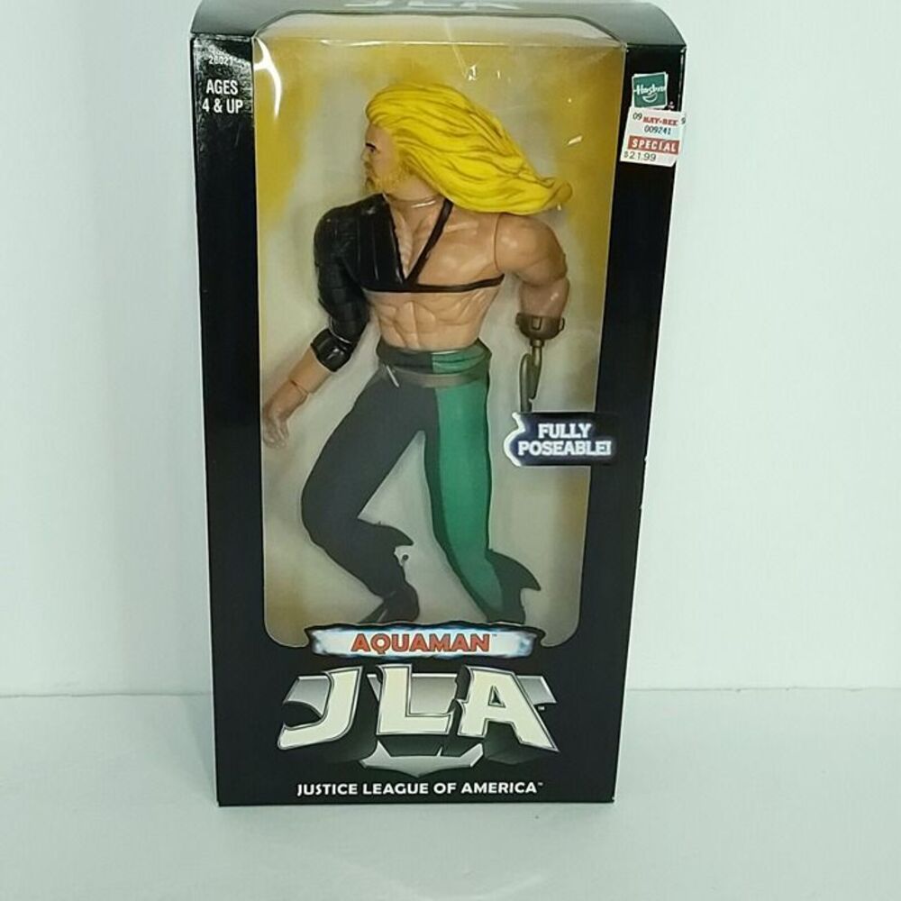 AQUAMAN JLA Justice League of America 1998 Hasbro DC Comics 12" Action Figure
